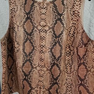 G by Giuliana Brown and Black Sleeveless Tank Top